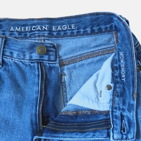 American Eagle| Set of 2 Women Mom Denim Shorts Jeans Jorts Blue-Gray |Size: 0 - Picture 6 of 16